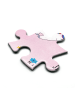 Mr. & Mrs. Panda Puzzle Einhorn Fliegendes Pferd mit Spruch in Rot Pastell
