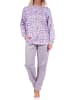 NORMANN Pyjama langarm Schlafanzug Bündchen - 69279 in beere