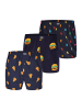 Happy Shorts Boxer Motive in PizzaBurgerBär