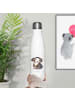 Mr. & Mrs. Panda Sportflasche Hund Entspannen ohne Spruch in Weiß