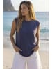 Beach Time Shirttop in weiß + indigo