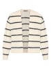 Zero  Strickjacke mit Streifen offener Style in Patch Cream/Dark Blue