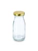 relaxdays 24 x Flasche in Transparent/ Gold - 150 ml