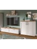 Inn.Furn Wohnwand 3-teilig weiß Lärche, Eiche Artisan 260 cm Landhaus