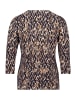 Betty Barclay Basic Shirt mit Rundhalsausschnitt in Dark Blue/Brown