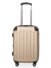 Hauptstadtkoffer Spree - Koffer Flugzeug Trolley Handgepäck Hartschale TSA 42L in Champagner
