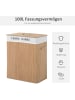 HOMCOM Wäschekorb-L52 x B32 x H63 cm-Natur