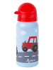 Sigikid Edelstahl Trinkflasche Traktor 400ml in hellblau/rot