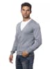 Verri Grau Baumwolle Herren Strickjacke