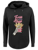 F4NT4STIC Oversized Hoodie Anti Valentinstag Fries in schwarz