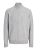 Jack & Jones Strickjacke in Light Grey Melange