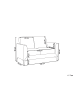 Beliani 2-Sitzer Sofa FENES in Beige/Schwarz - (W) 142 x (H) 90 x (L) 75 cm