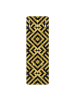 WALLART Garderobe - Geometrischer Fliesenmix Art Deco Marmor in Gold