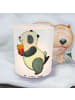 Mr. & Mrs. Panda Glas Windlicht Panda beflügelt Pommes ohne Spruch in Transparent