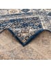 Pergamon Teppich Pop-Vintage Bordüre in blau