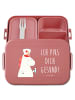 Mr. & Mrs. Panda Bento Box Einhorn Krankenschwester Motiv mit Sp... in Rot Pastell
