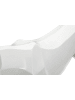 Mauro Ferretti Panther aus weißem Kunstharz, 70 x 18 x 32,5 cm