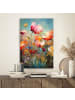 OnlyWow Metallbild Bunte Blumen