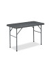 relaxdays Gartentisch in Grau - (B)121,5 x (H)74 x (T)61 cm