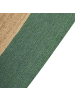 Beliani Geflochtener Teppich KARAKUYU in Grün/Beige - (W) 160 x (L) 230 cm