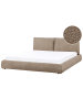 Beliani Doppelbett VINAY in Braun - (W) 196 x (H) 90 x (L) 233 cm