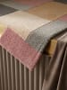 KADIMA DESIGN Wollteppich Kurzflor HALLEIN Geometrisch Abstrakt Naturfaser in Grau-Rosa