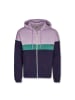 MANITOBER Cut & New Sweatjacke in Lilac/Green/Navy