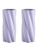 Butlers Vase TWIST 2er-Set in Violett
