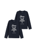 name it 2er-Set Longsleve Jersey Langarmshirt Design Gelprint in Blau