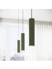 Licht-Erlebnisse Pendelleuchte (B)8 x (L)8 x (T)118 cm in Olivgrün