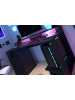 Parisot Gamingtisch schwarz, mit Monitorpodest und LED Beleuchtung