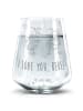 Mr. & Mrs. Panda Wasserglas Bienen Paar mit Spruch in Transparent