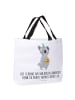 Mr. & Mrs. Panda Tote Bag Koala Geschenk mit Spruch in Weiß