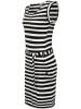 ragwear Sommerkleid Tagg Stripes in Black