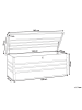 Beliani Truhe CEBROSA in Grau - (W) 165 x (H) 63 x (L) 70 cm