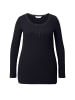 MIAMODA Longsleeve in schwarz