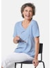 GOLDNER T-Shirt Halbarm Basic-Shirt aus Baumwolle in hellblau