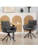HOMCOM Esszimmerstuhl-67L x 64B x 87H cm-Dunkelgrau