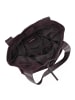 Les Visionnaires Garbriella Shopper Tasche Leder 40 cm in aubergine