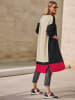 Heine Longstrickjacke in schwarz-sand-gemustert