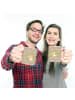 Mr. & Mrs. Panda Kindertasse Hund Blumen ohne Spruch in Hundeglück