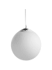 Beliani Pendelleuchten BOSLEY in Weiß - (W) 28 x (H) 82 x (L) 28 cm