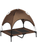 Pawhut Hundeliege Outdoor mit Dach L122 x B92 x H108 cm