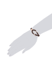 Lulu & Jane Armband Echtleder Glas in braun