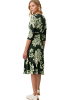 Zero  Jerseykleid Midi mit Blumendruck in Dark GreenGreen