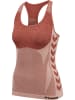Hummel Hummel Top Hmlclea Yoga Damen Atmungsaktiv Dehnbarem Feuchtigkeitsabsorbierenden Nahtlosen in WITHERED ROSE/ROSE TAN MELANGE