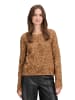 CARTOON Strick-Cardigan mit Rundhalsausschnitt in Camel/Braun