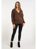 faina Damen Strickpullover in Braun