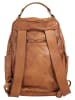 X-ZONE Rucksack echt Leder in cognac