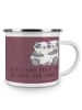 Mr. & Mrs. Panda Camping Emaille Tasse Braut Liebe mit Spruch in Kaffa Coffee